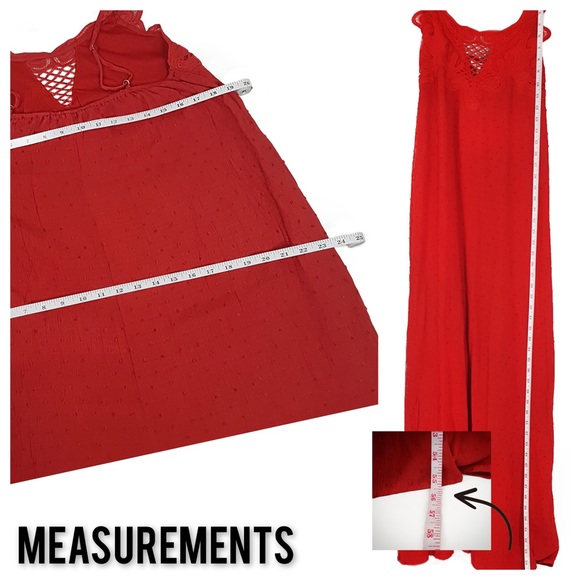 DAVI & DANI Red Hot Cinco De Mayo Maxi Spaghetti Strap Macramé - Picture 7 of 7